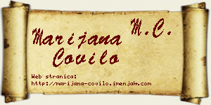 Marijana Čovilo vizit kartica